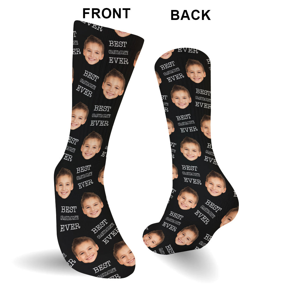 Custom Face - Personalized granddaughter Socks