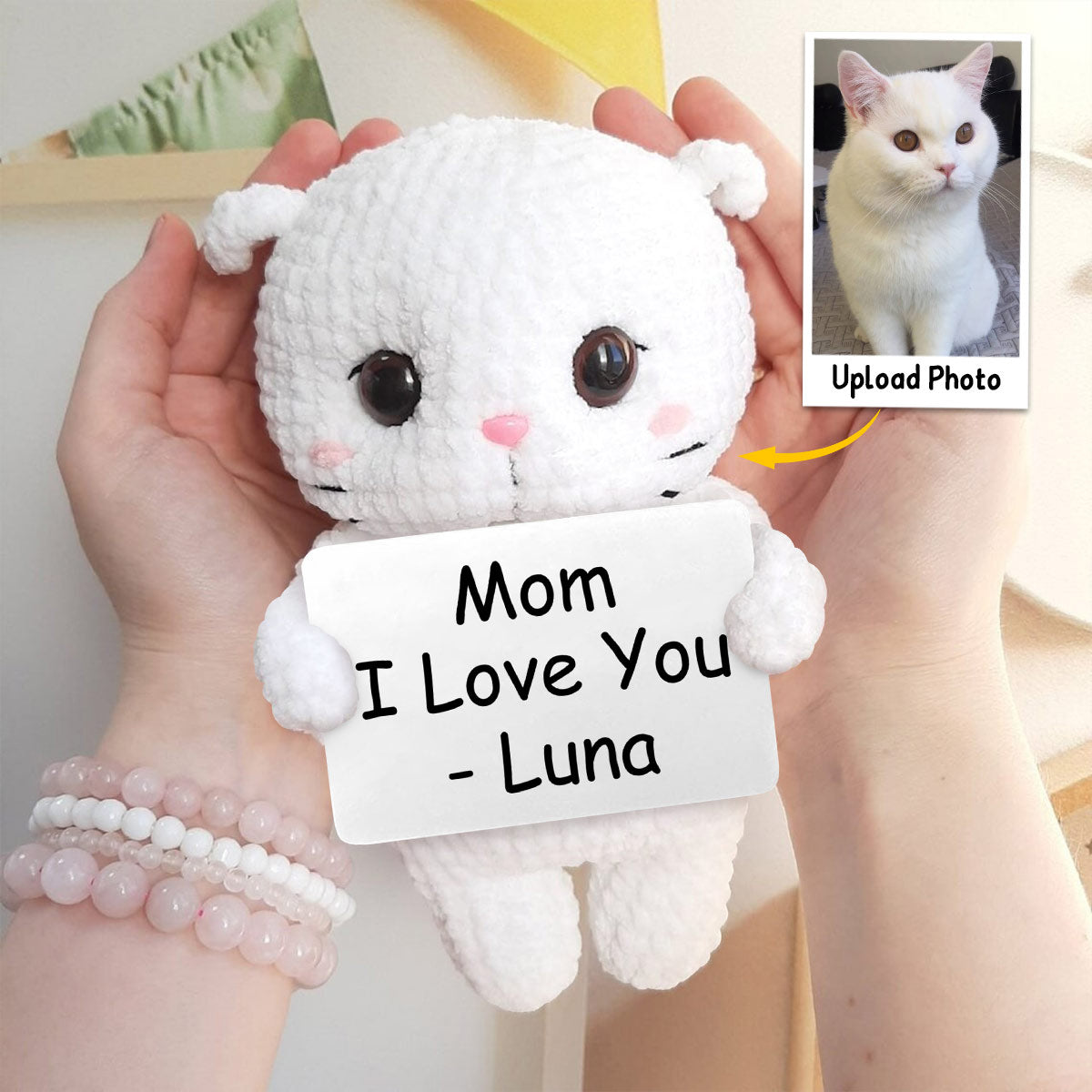 Crochet Pets From Real Photo - Gift for cat lovers, dog lover, cat lover - Personalized Hand Knitted Figurine