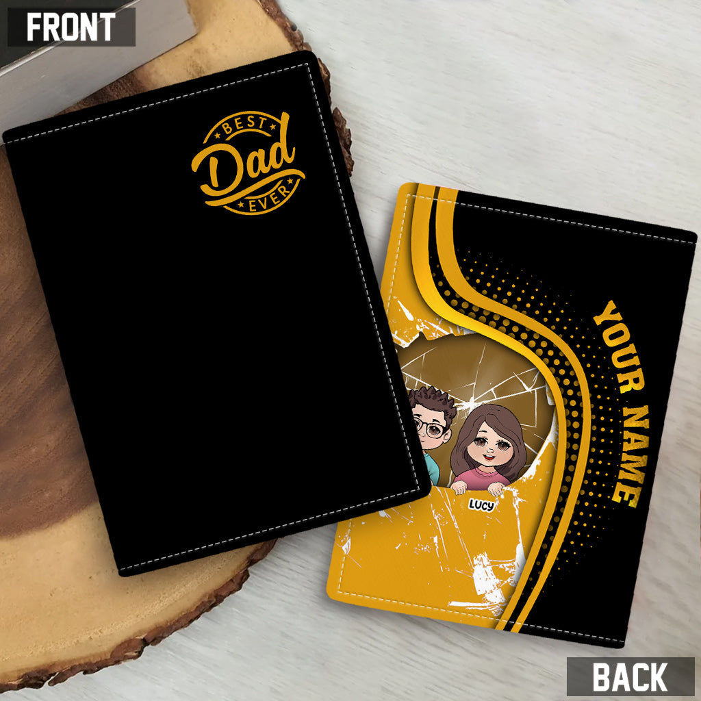 Discover Best Dad Ever - Personalized Father Passport Holder