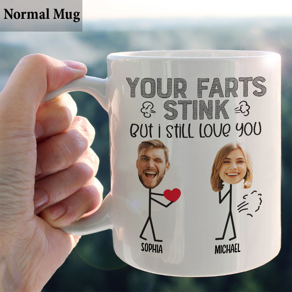 Your Fart Is Stink - Personalized Couple Mug