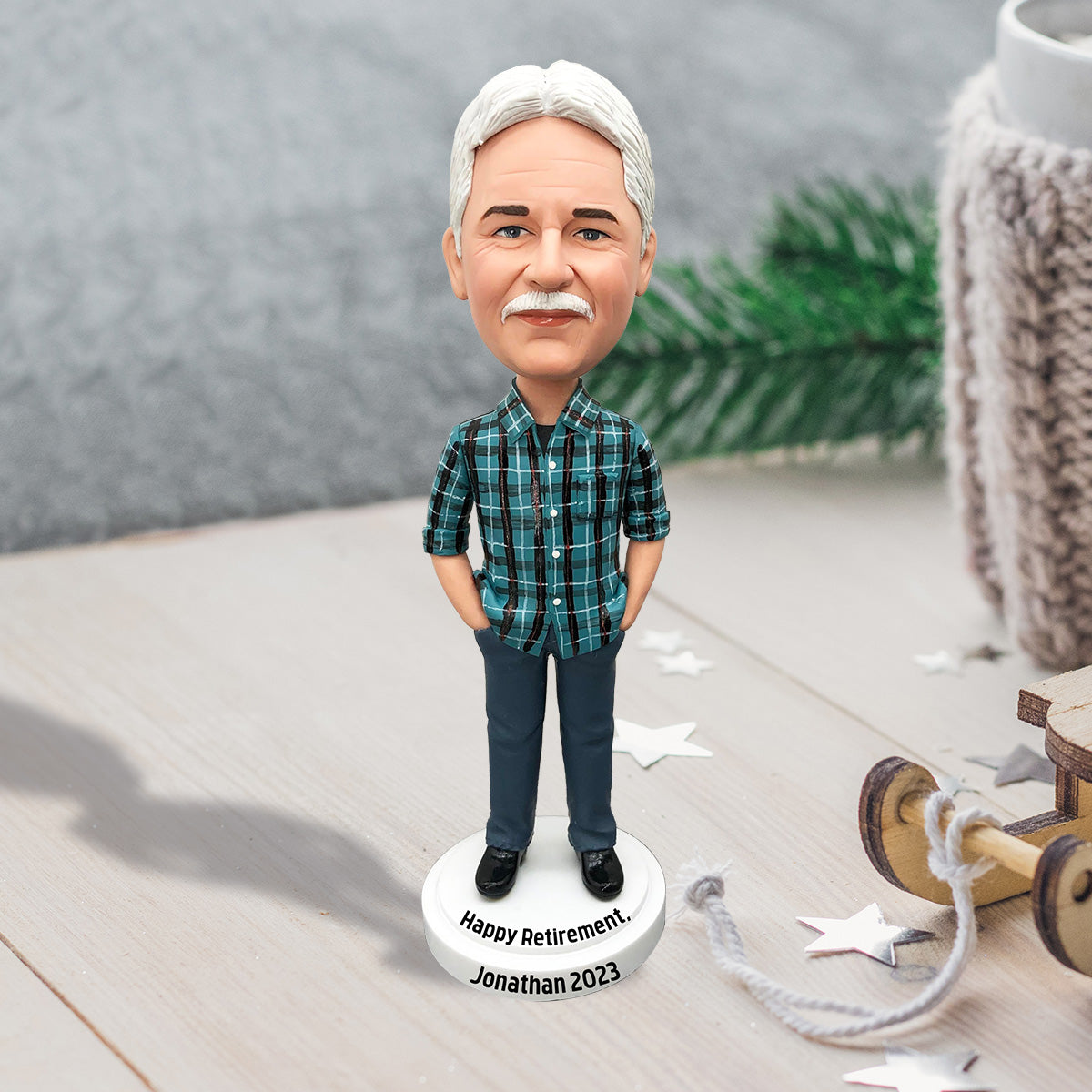 Happy Retirement - Personalized Retired Bobblehead