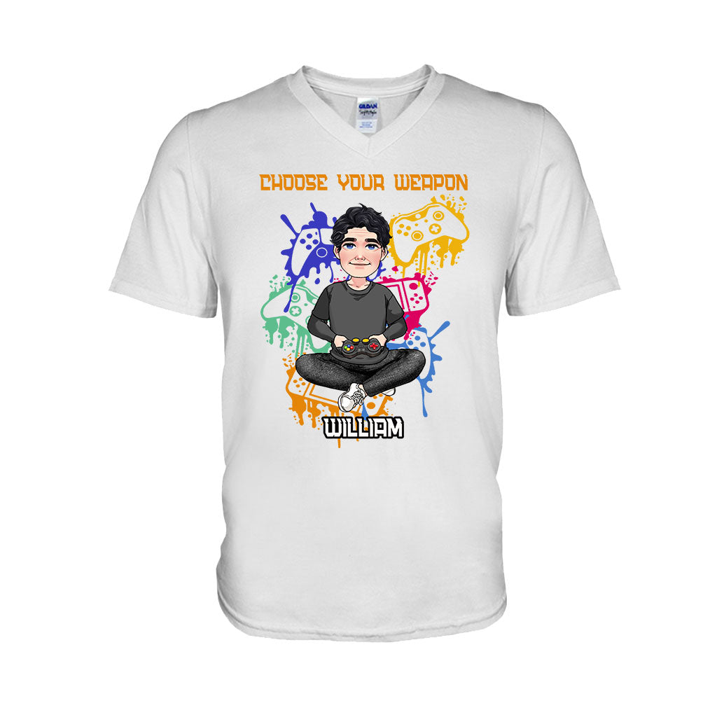 Choose Your Weapon - Personalized Video Game T-shirt and Hoodie