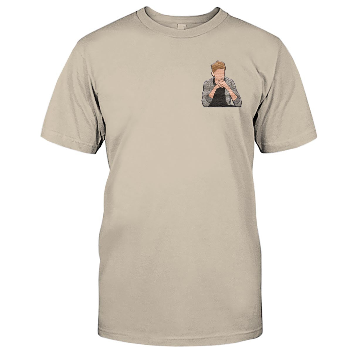 Custom 2D Photo - Personalized grandson Embroidered T-shirt