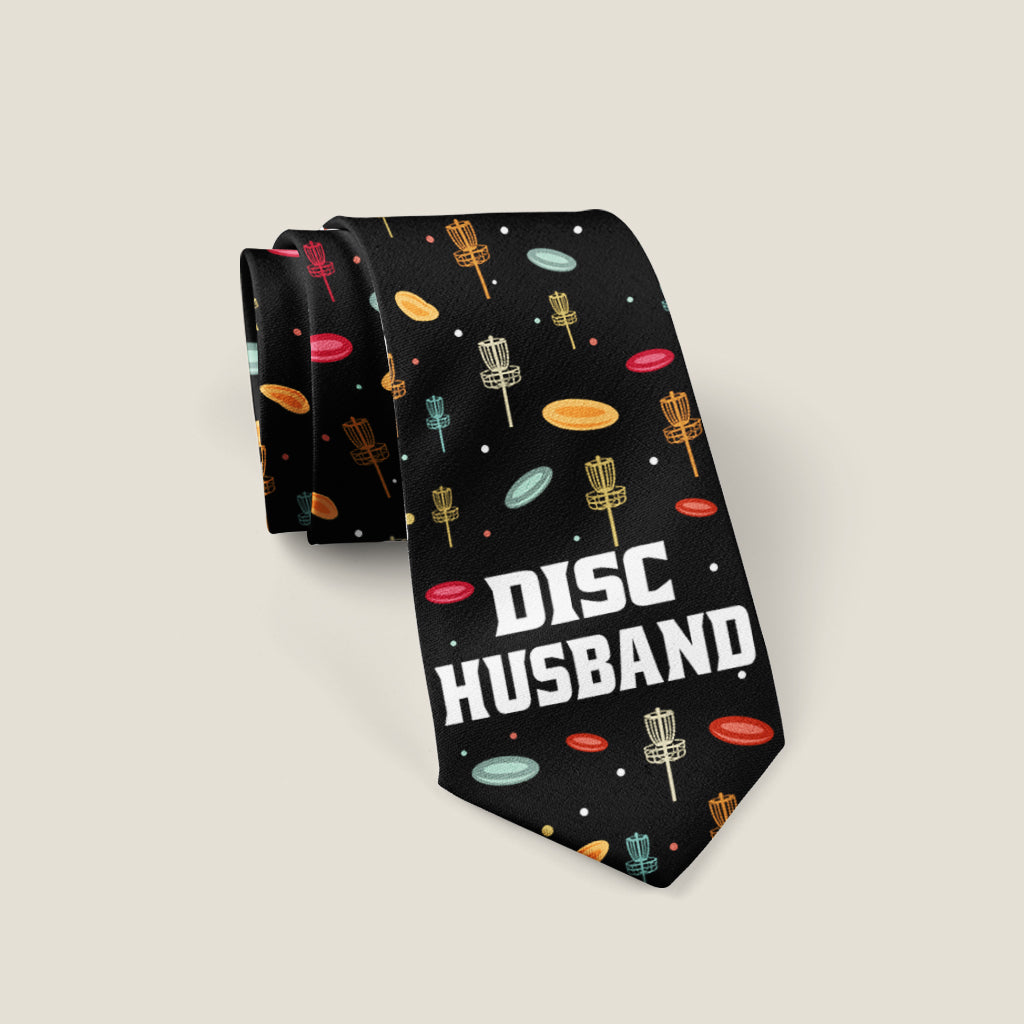 Disc Daddy - Disc Golf gift for dad, grandpa - Personalized Necktie