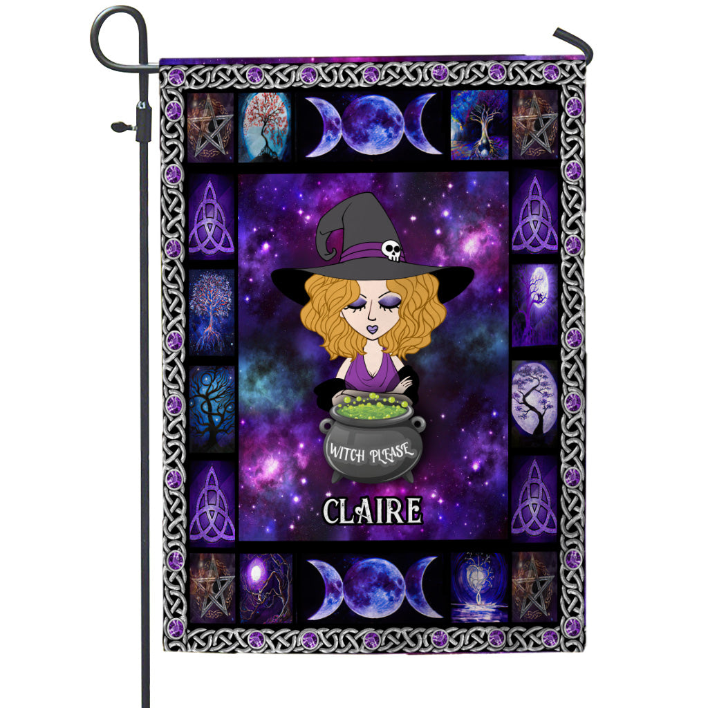 Witch Please - Personalized Witch Garden Flag