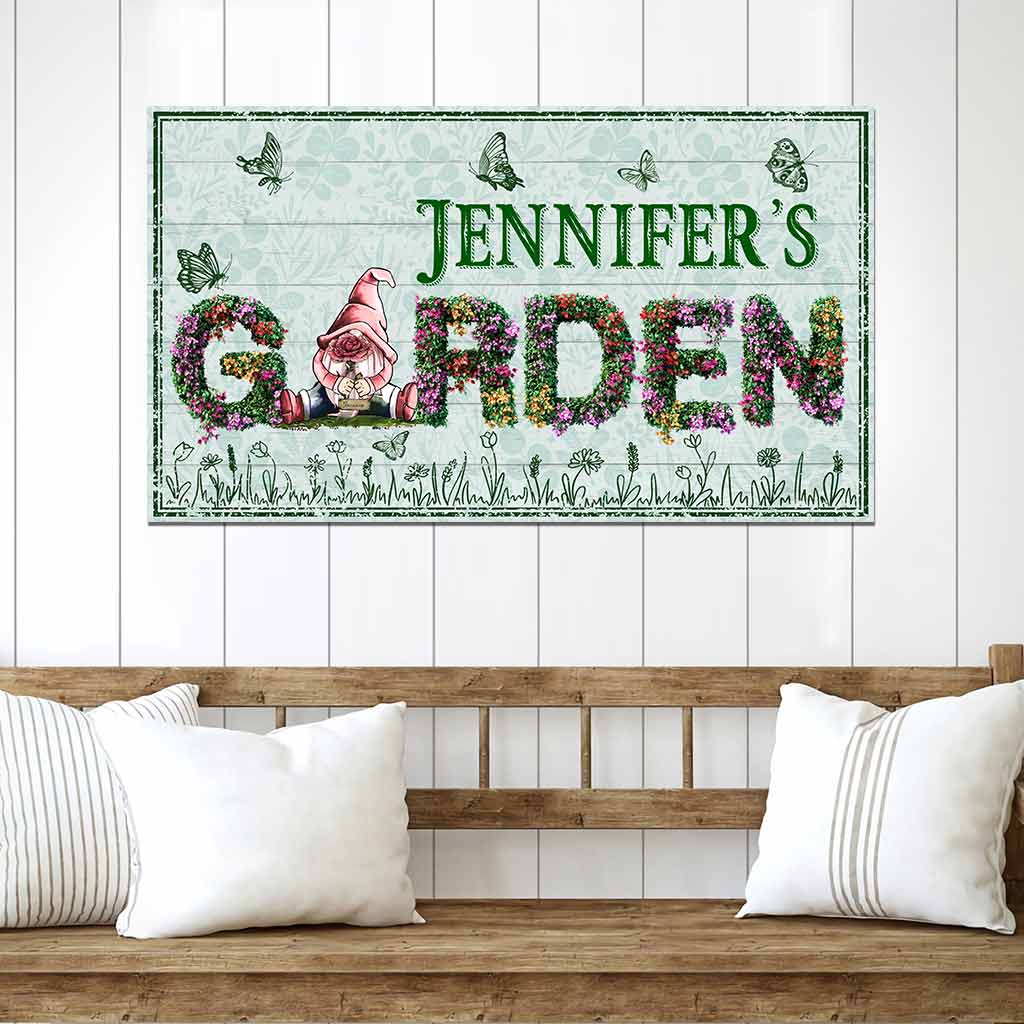 Welcome To My Garden - Personalized Gardening Cut Metal Sign