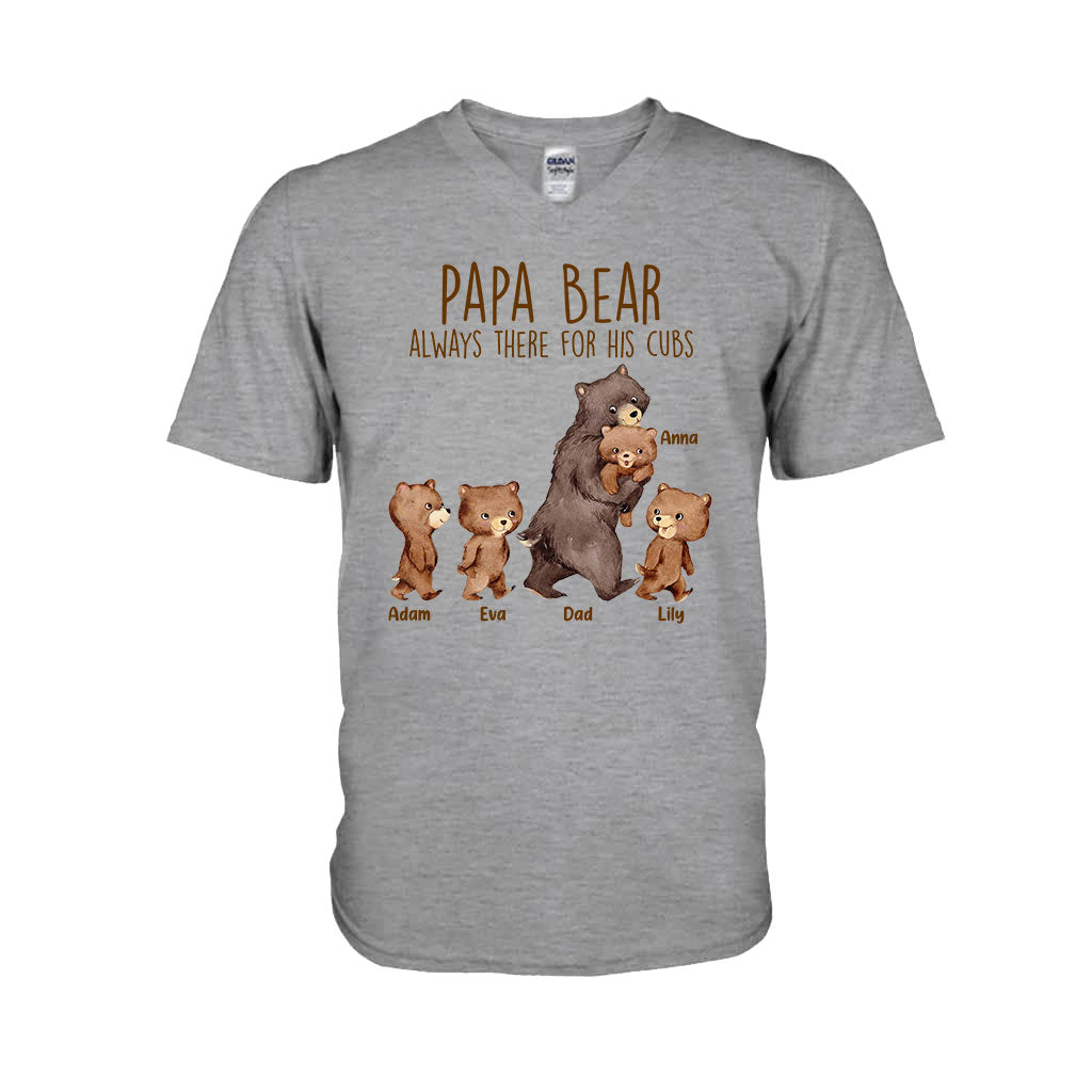 Papa Bear 4 Cubs Shirt Daddy Bear 4 Kids TShirt Papa 4 Kids T-Shirt