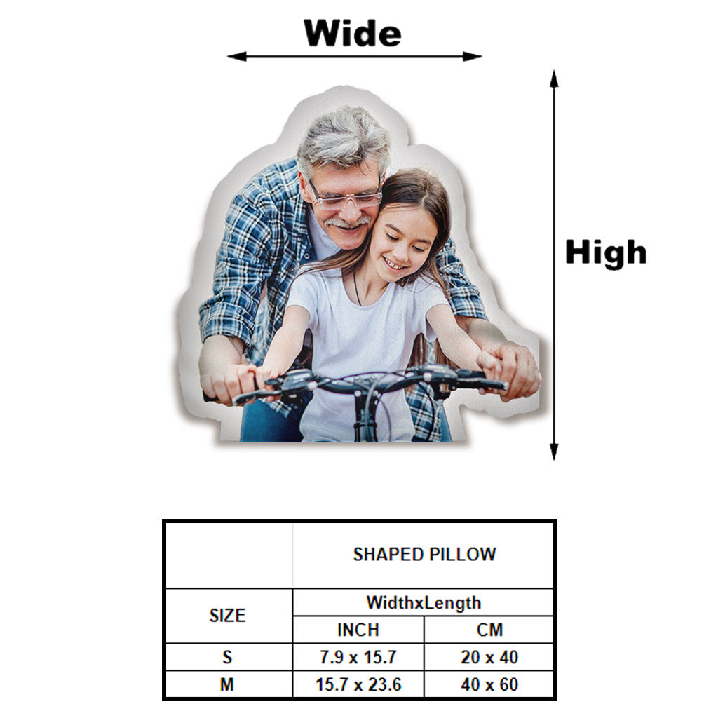 Custom Photo Humanoid - Personalized Grandpa Shaped Pillow