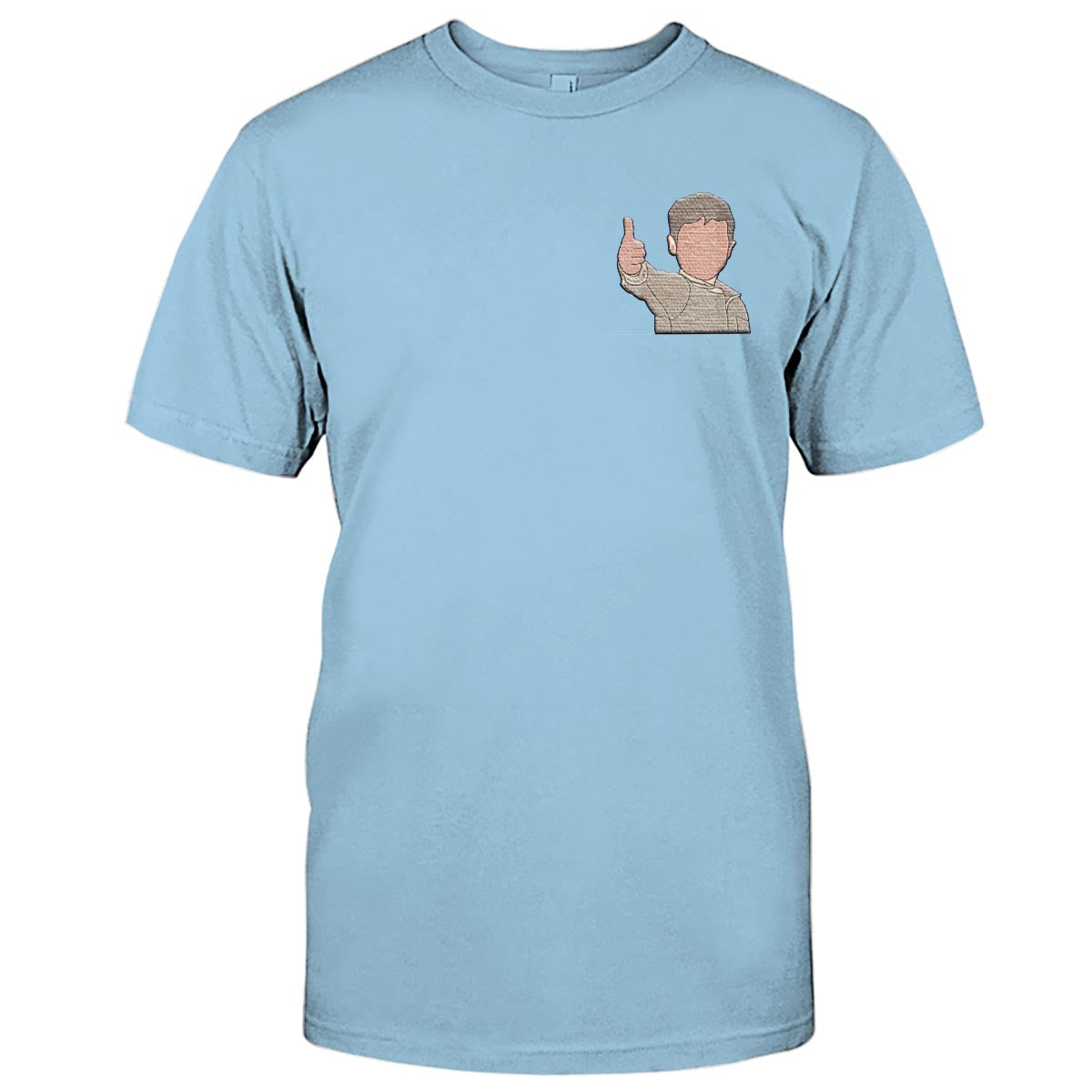 Custom 2D Photo - Personalized Kid Embroidered T-shirt