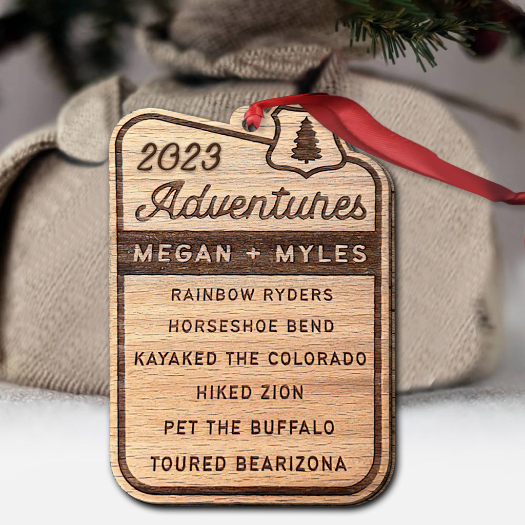 Favorite Adventure - Personalized Travelling Ornament