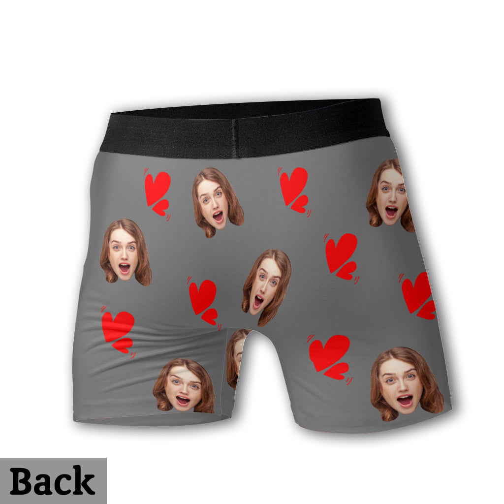 Wiggle My Worm And Bam She's On It - Personalized Fishing Men Boxer Briefs