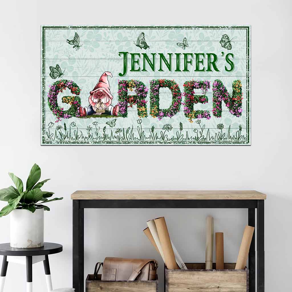 Welcome To My Garden - Personalized Gardening Cut Metal Sign