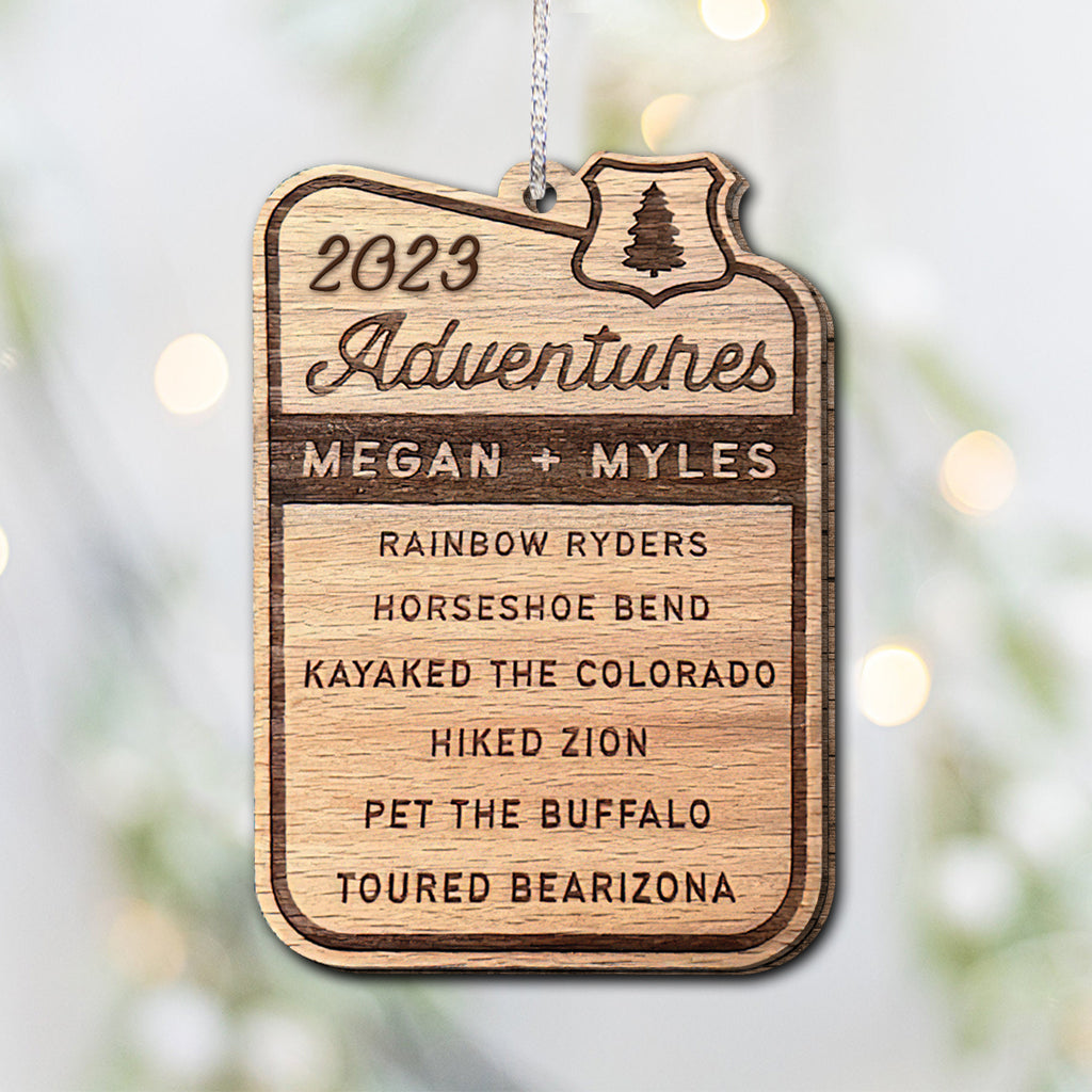 Favorite Adventure - Personalized Travelling Ornament