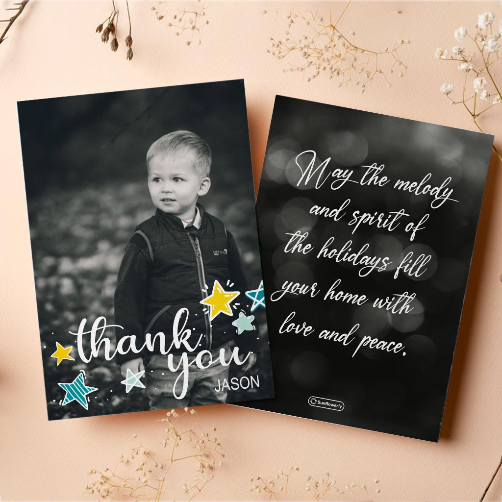 Thank You / Love you  - Personalized Greeting Card