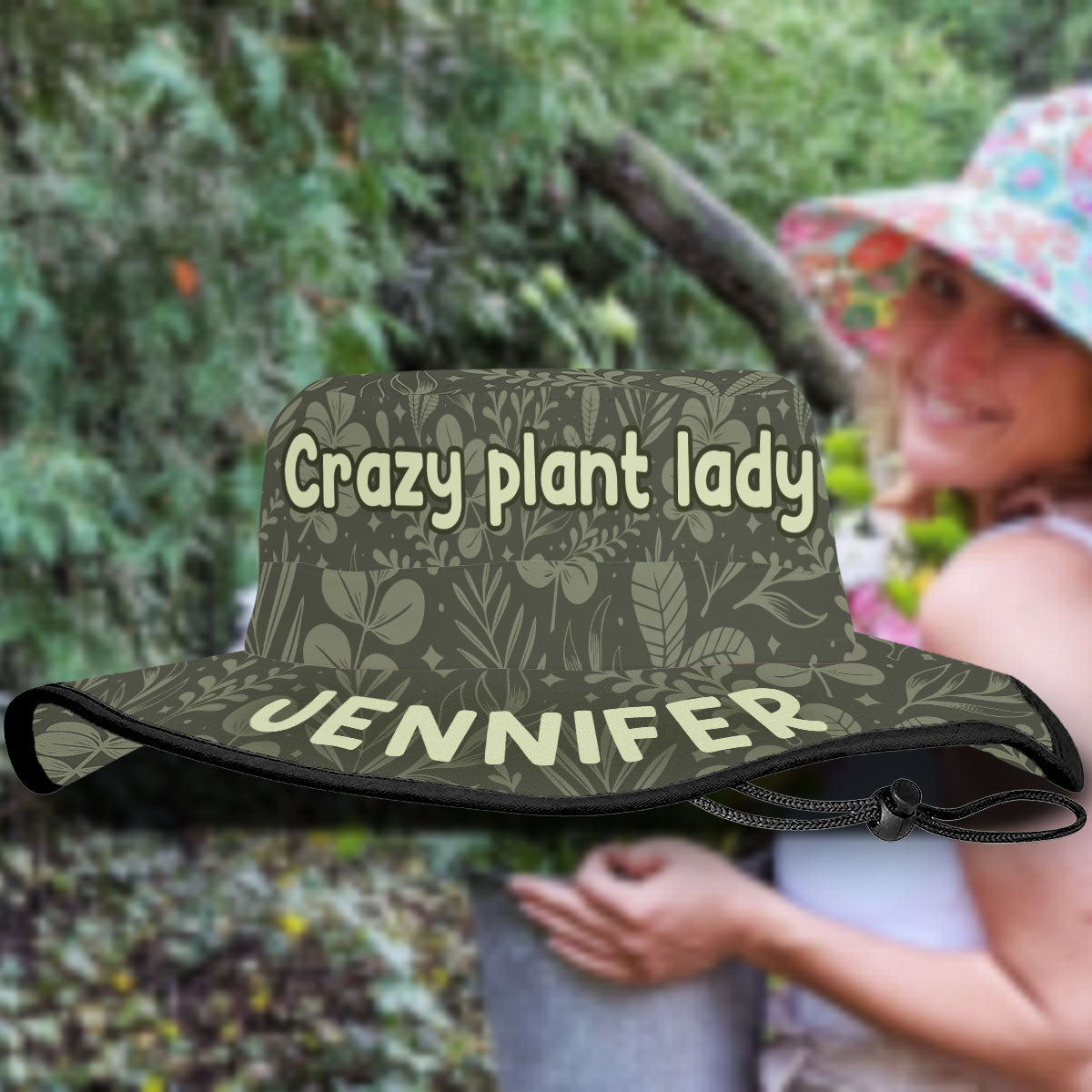 Crazy Plant Lady - Personalized Gardening Boonie Hat