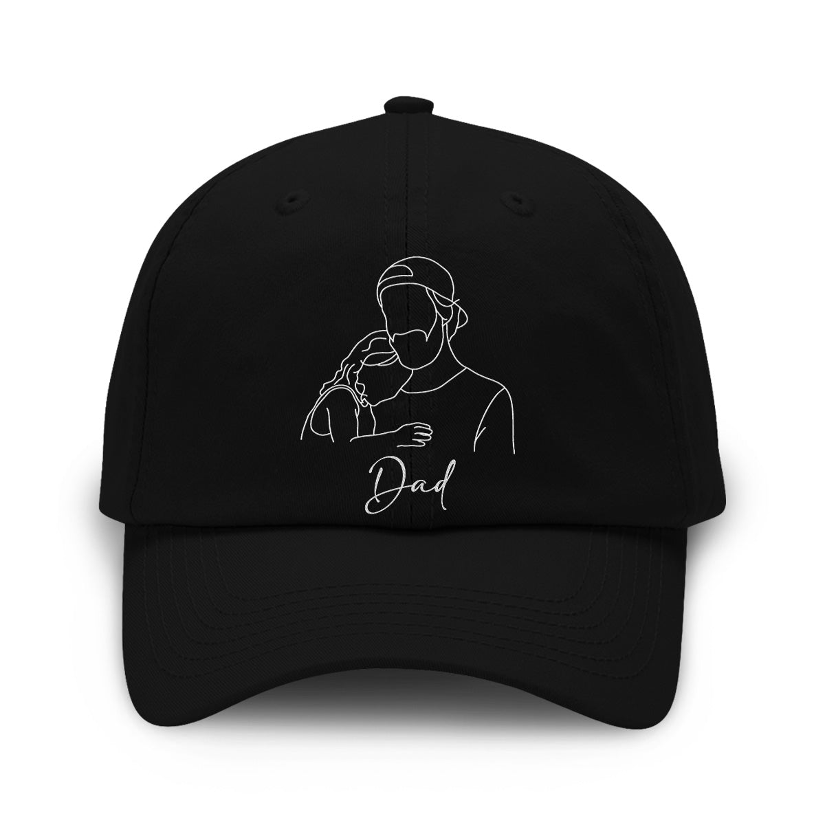 Custom Photo - Personalized Father Embroidered Classic Cap