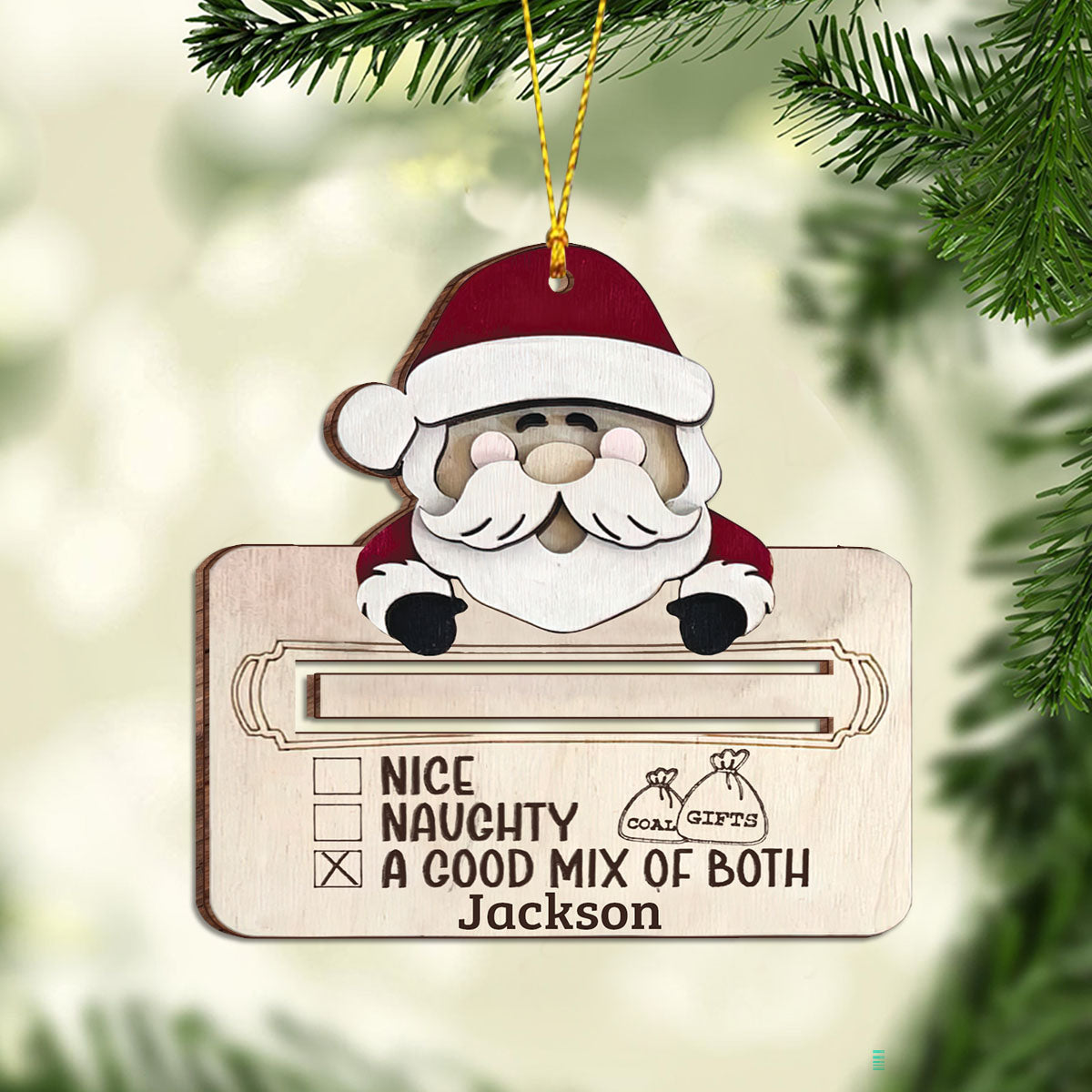 Totally On The Nice List - Personalized Christmas Ornament