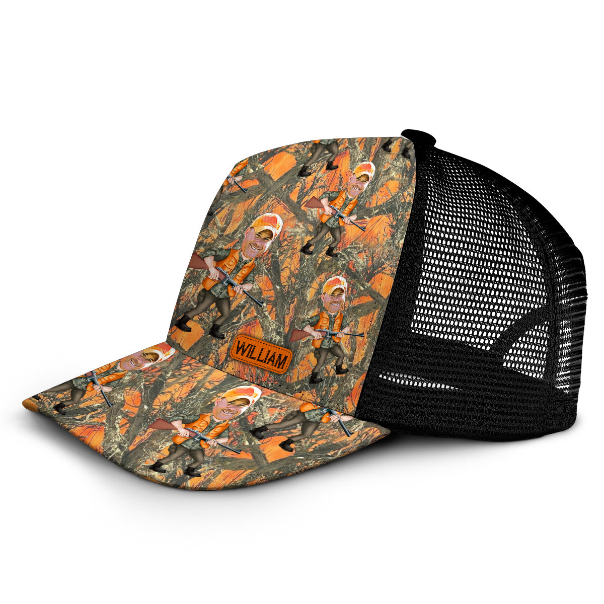 Photo Inserted Hunter - Personalized Hunting Trucker Hat