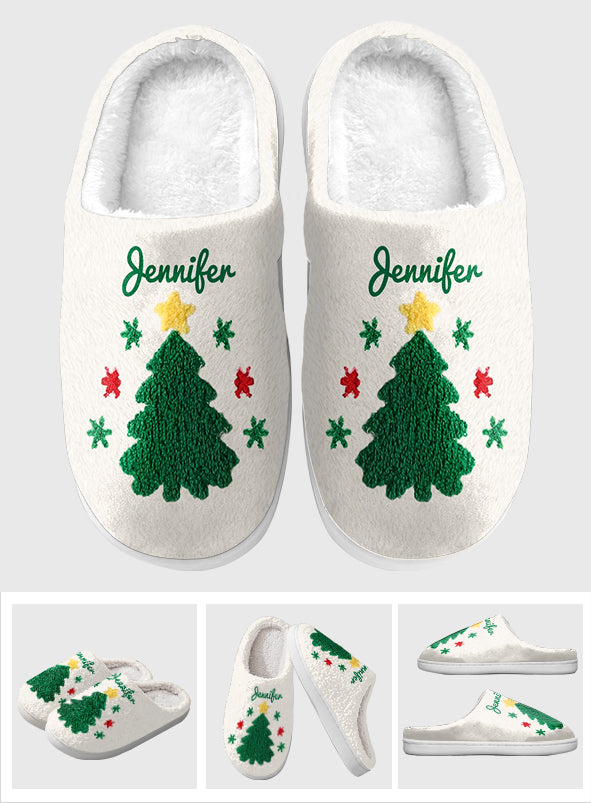 Christmas Tree - Personalized Christmas Slippers