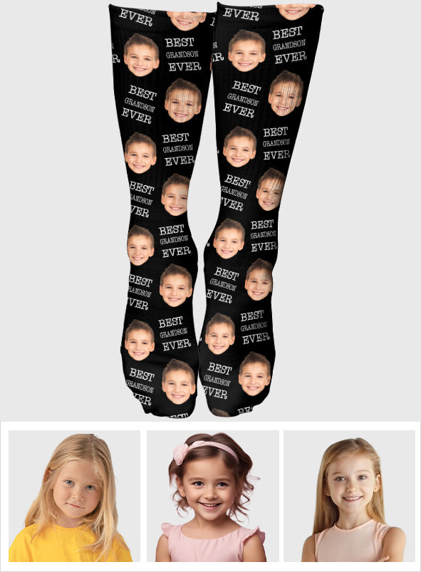 Custom Face - Personalized granddaughter Socks