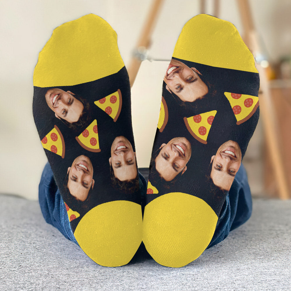 Funny Icon Pattern - Personalized Uncle Socks