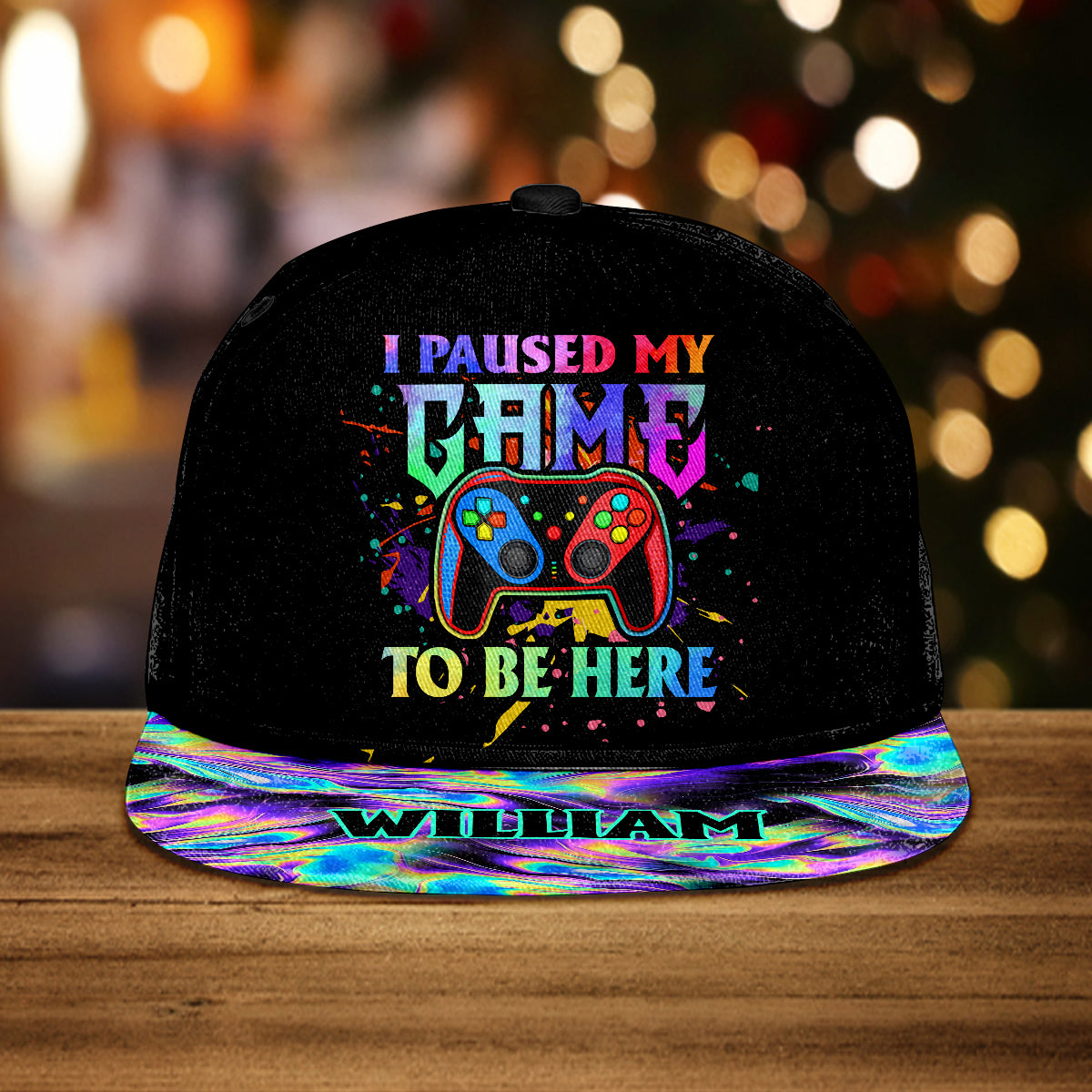I Paused My Game To Be Here - Personalized Video Game Snapback