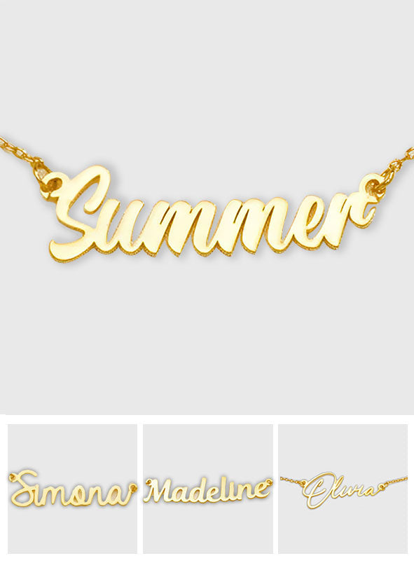 Custom Name - Personalized granddaughter Name Necklace