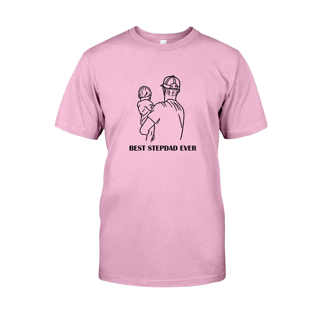 Best StepDad Ever - Gift for step dad - Personalized T-shirt And Hoodie