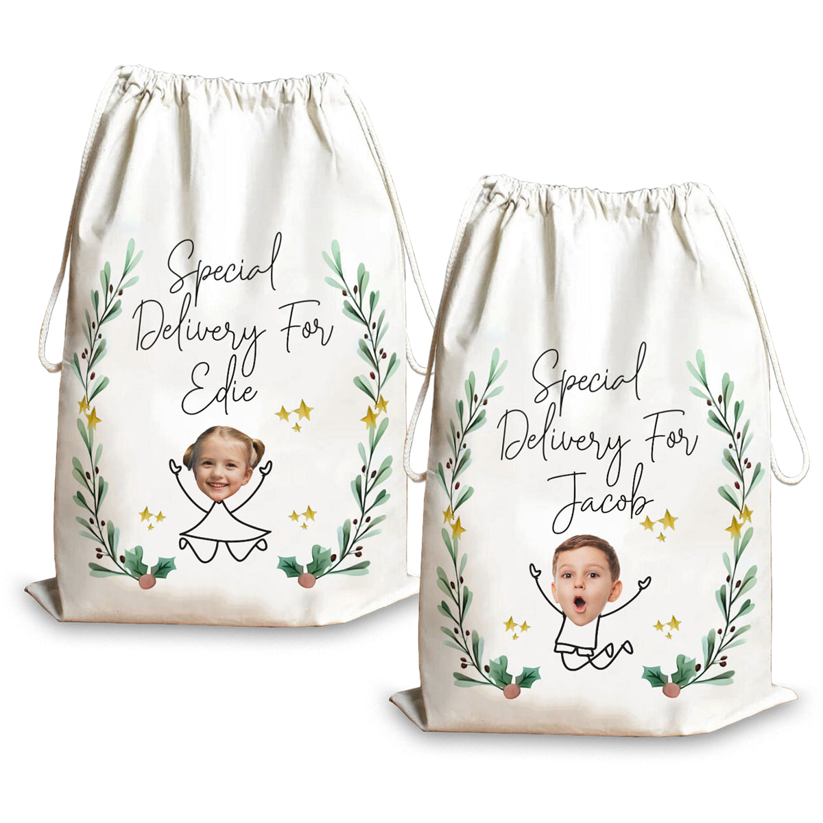 Custom Baby Shower Drawstring Backpack (Personalized)