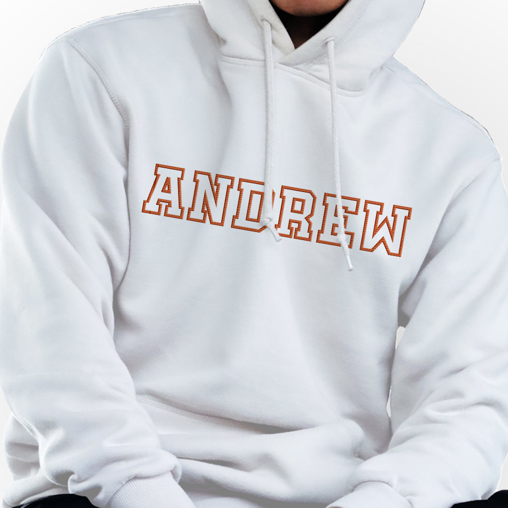 Custom Name - Personalized Step Dad Embroidered Hoodie