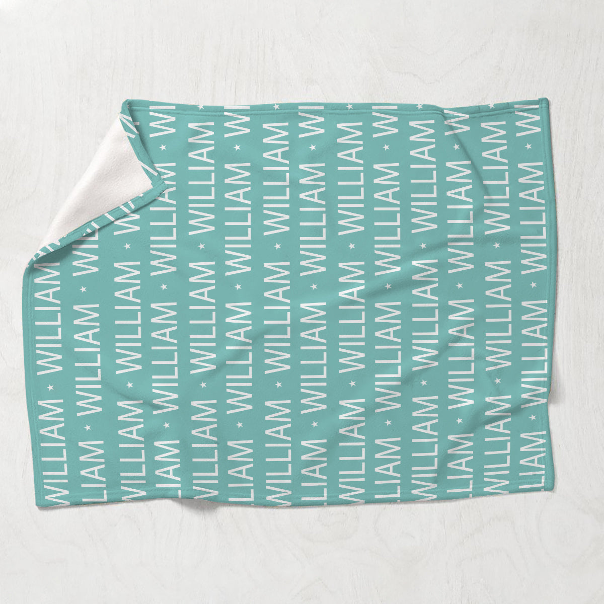 Custom Name Pattern - Personalized Newborn Blanket