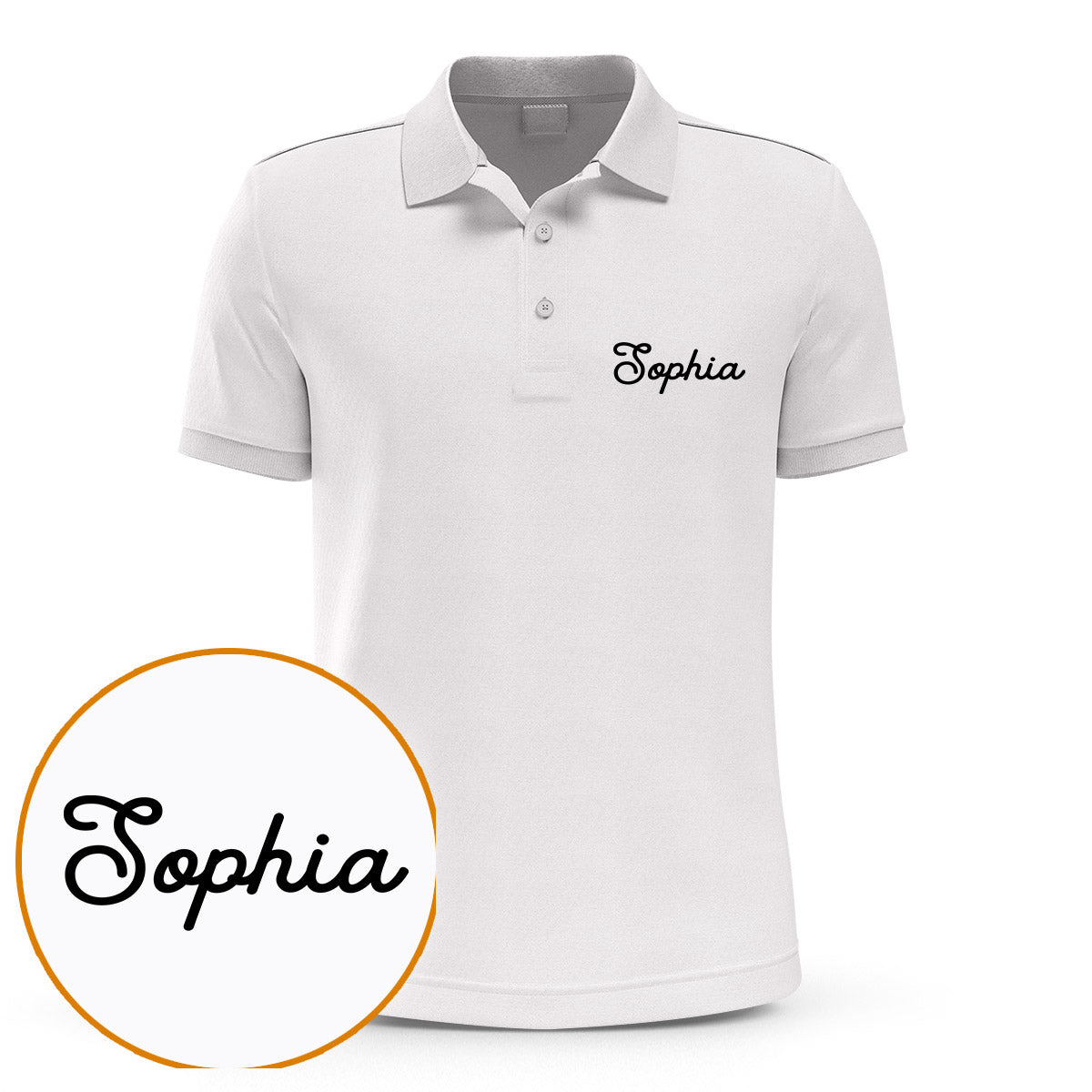 Custom Name - Personalized Sibling Embroidered Polo Shirt