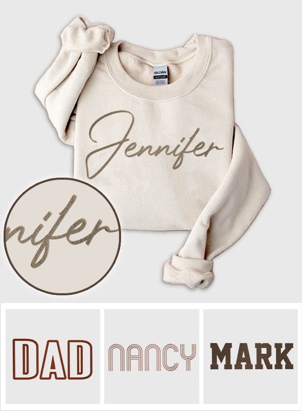 Custom Name - Personalized Daughter Embroidered Sweater