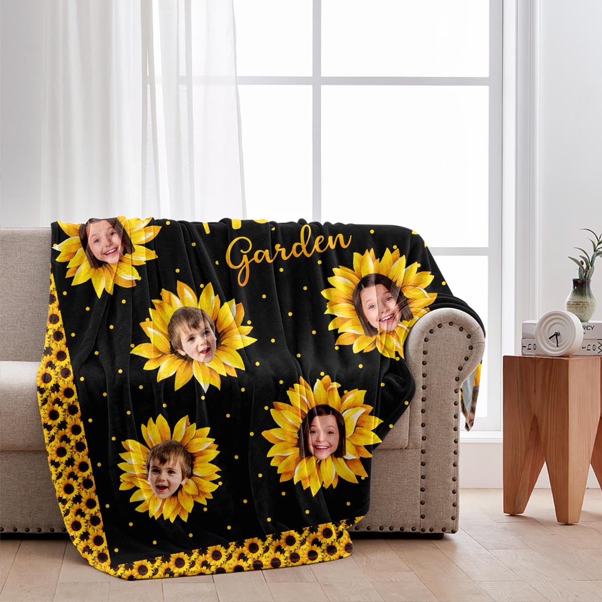 You Are My Sunshine - Gift for grandma, mom - Personalized Blanket