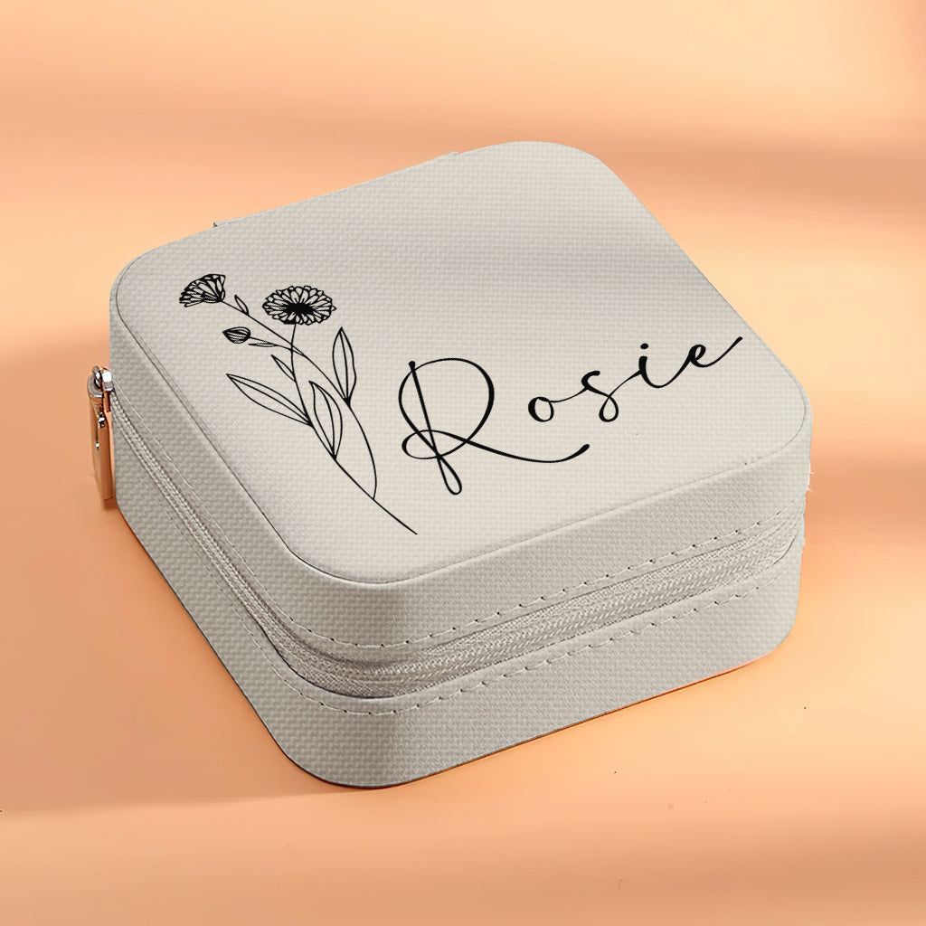 Birth Flower - Personalized Daughter Jewelry Box