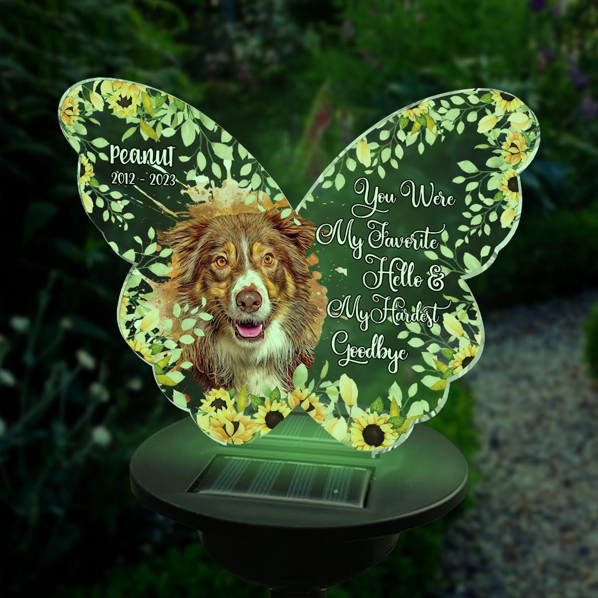 If Love Could Have Saved You - Personalized Dog Garden Solar Light