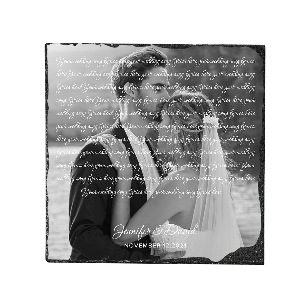 You Are my Sunshine - Personalized Husband And Wife Square Shaped Stone