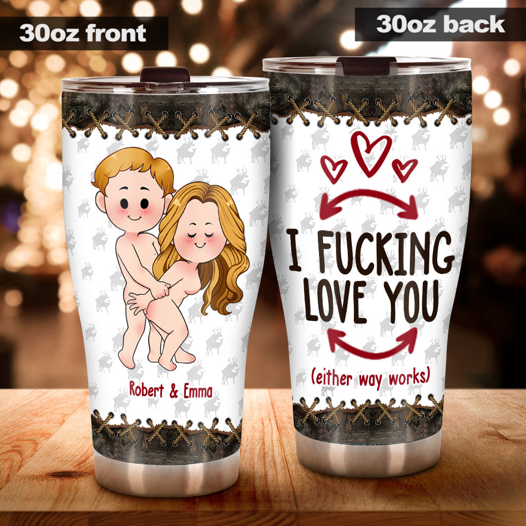 I Love You - Personalized Hunting Tumbler