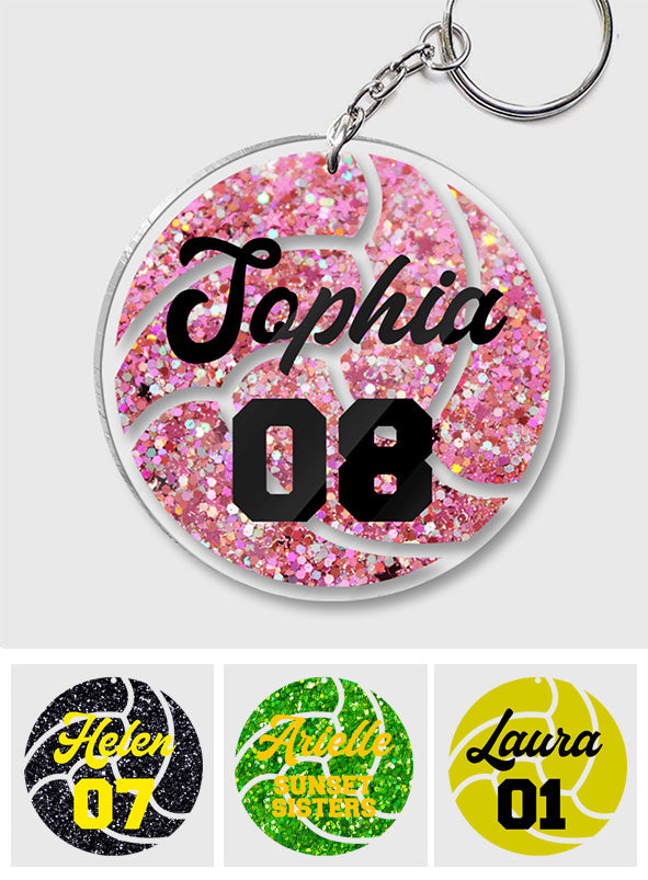 Volleyball Team - Personalized Volleyball Transparent Keychain