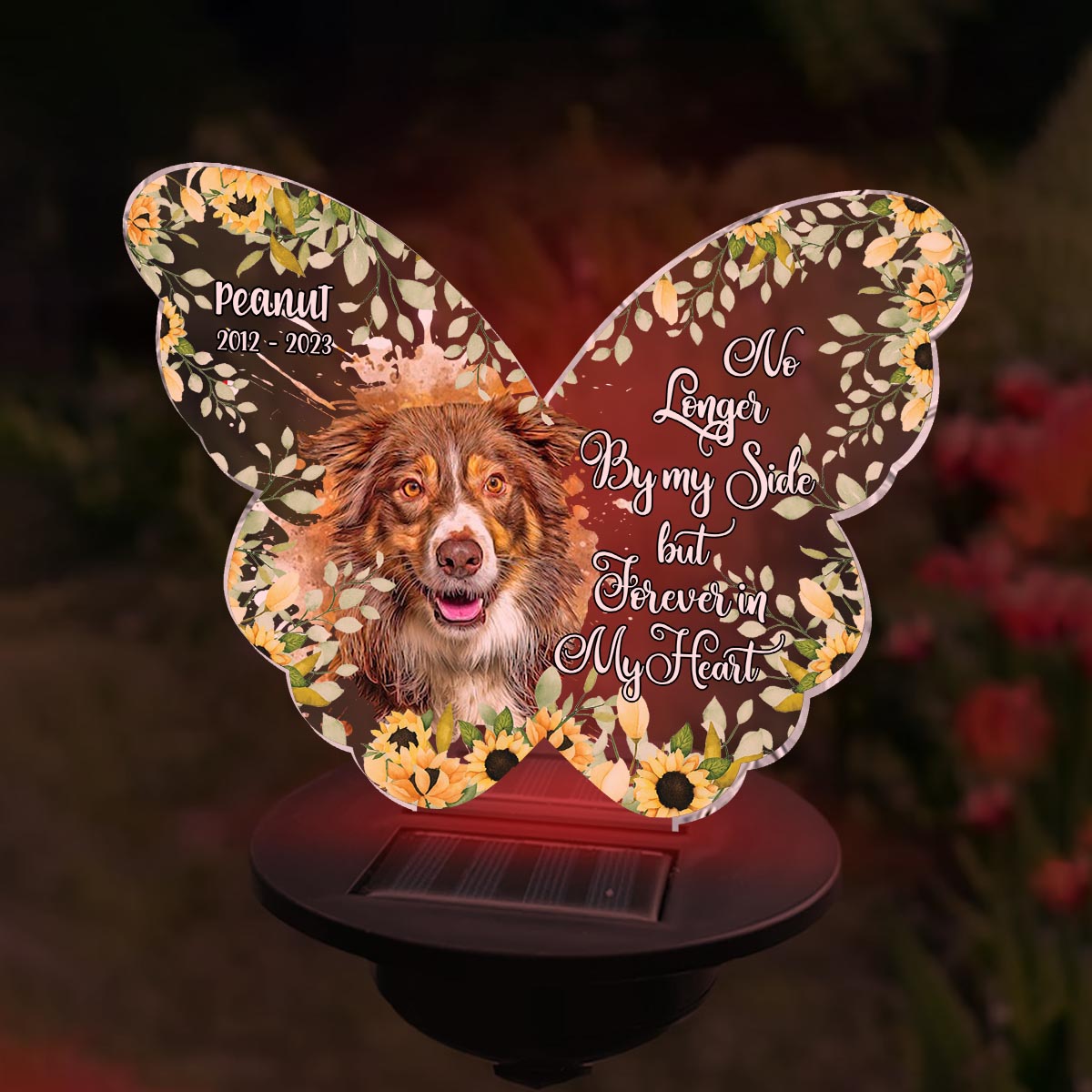 If Love Could Have Saved You - Personalized Dog Garden Solar Light