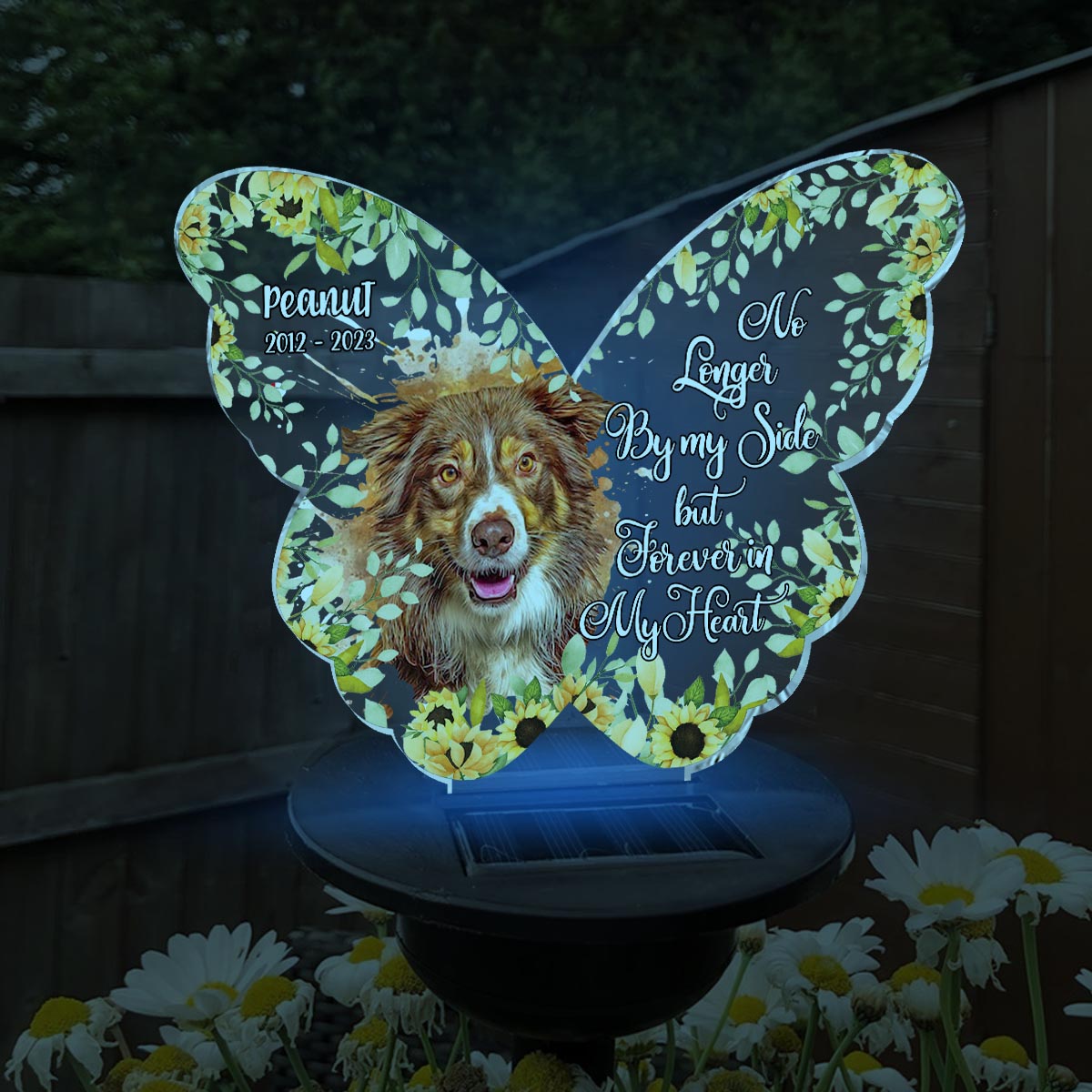 If Love Could Have Saved You - Personalized Dog Garden Solar Light