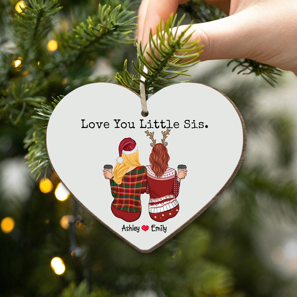 Love You Lil Sis - Personalized Sister Ornament