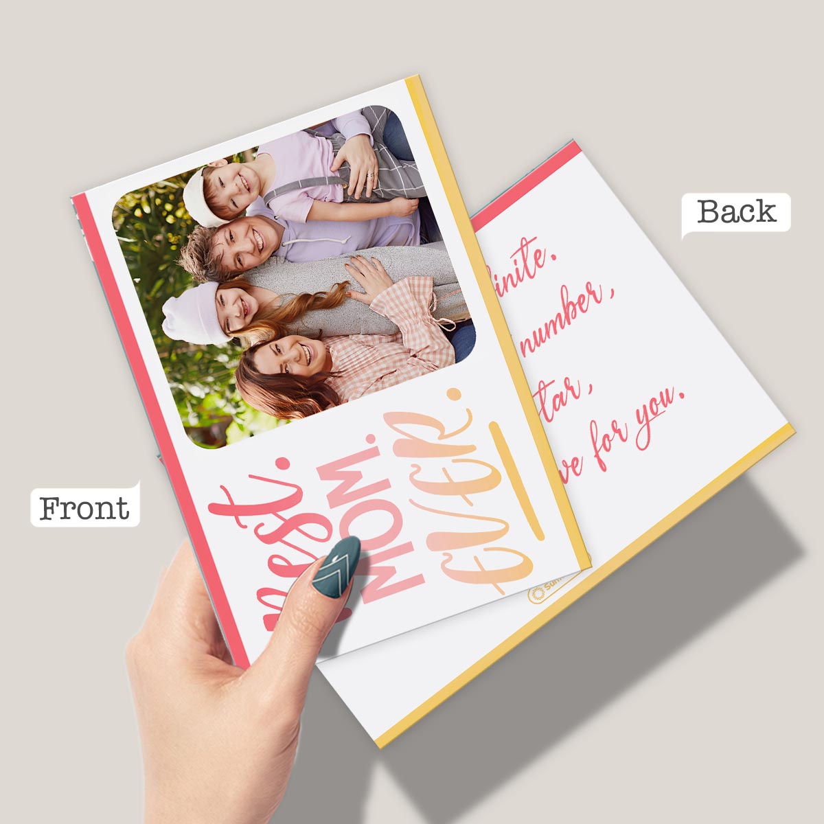 Best Mom Ever - Personalized Greeting Card