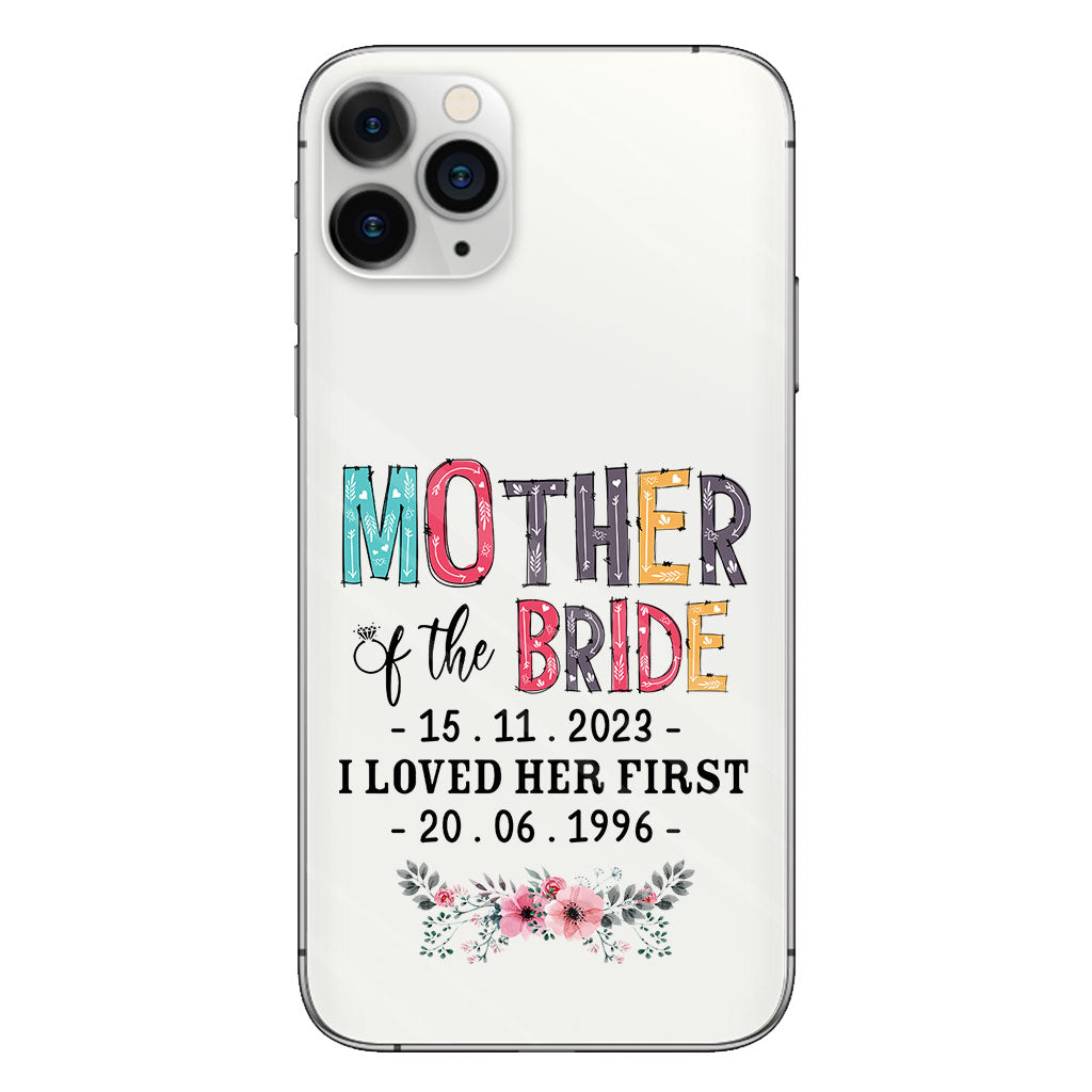 Mother Of The Bride - Personalized Mother Clear Phone Case