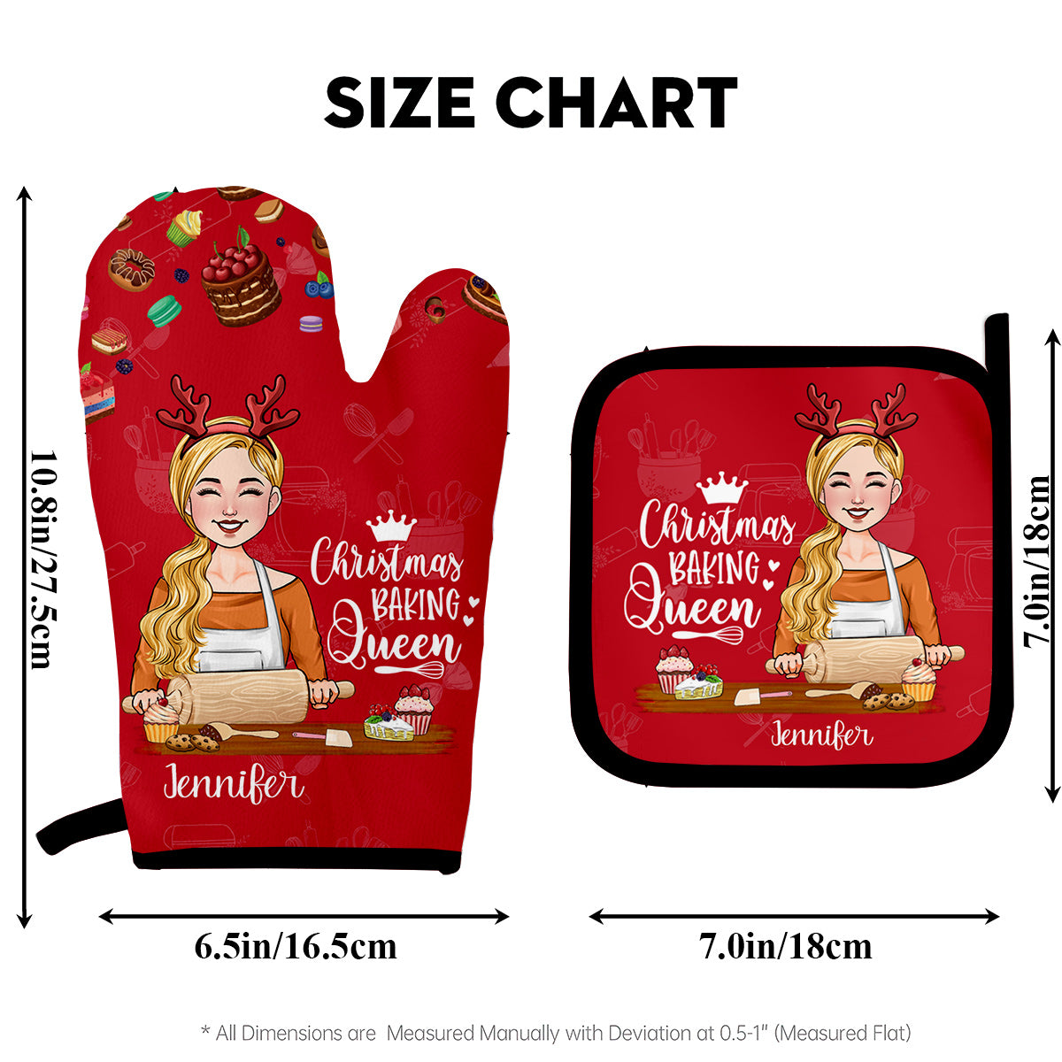 Personalized Christmas Silicone Oven Mitts – Qualtry