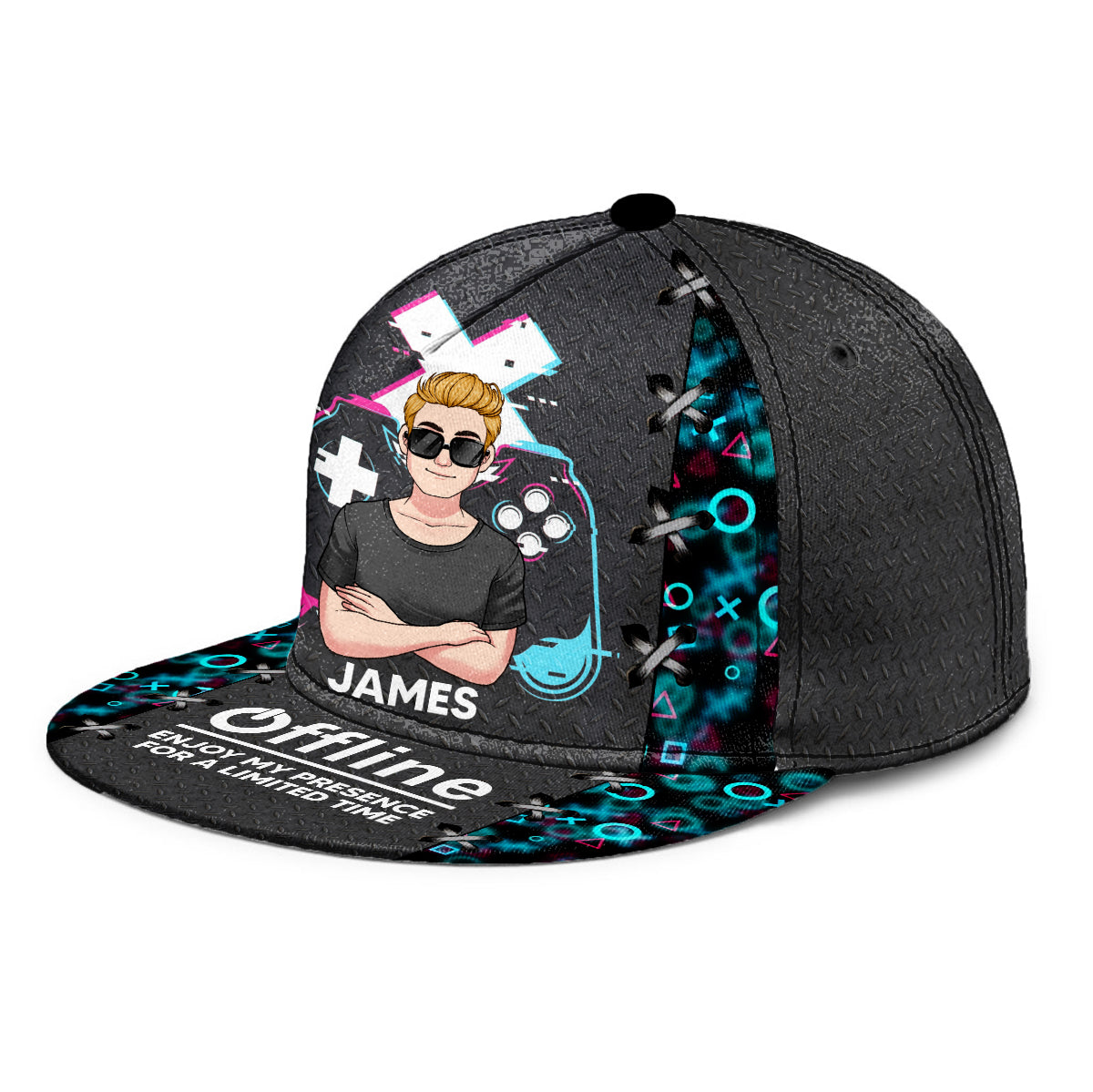 Offline Enjoy My Presence - Personalized Video Game Snapback