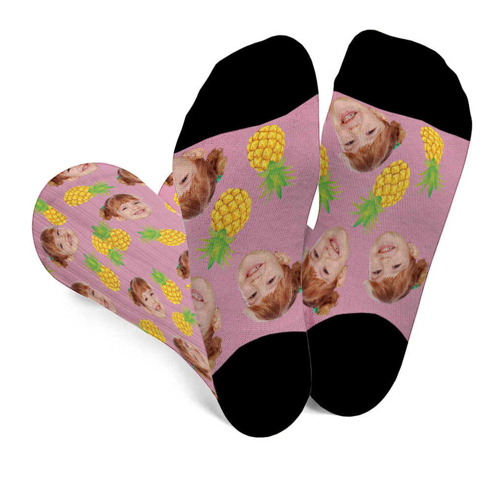 Funny Icon Pattern - Personalized Daughter Socks