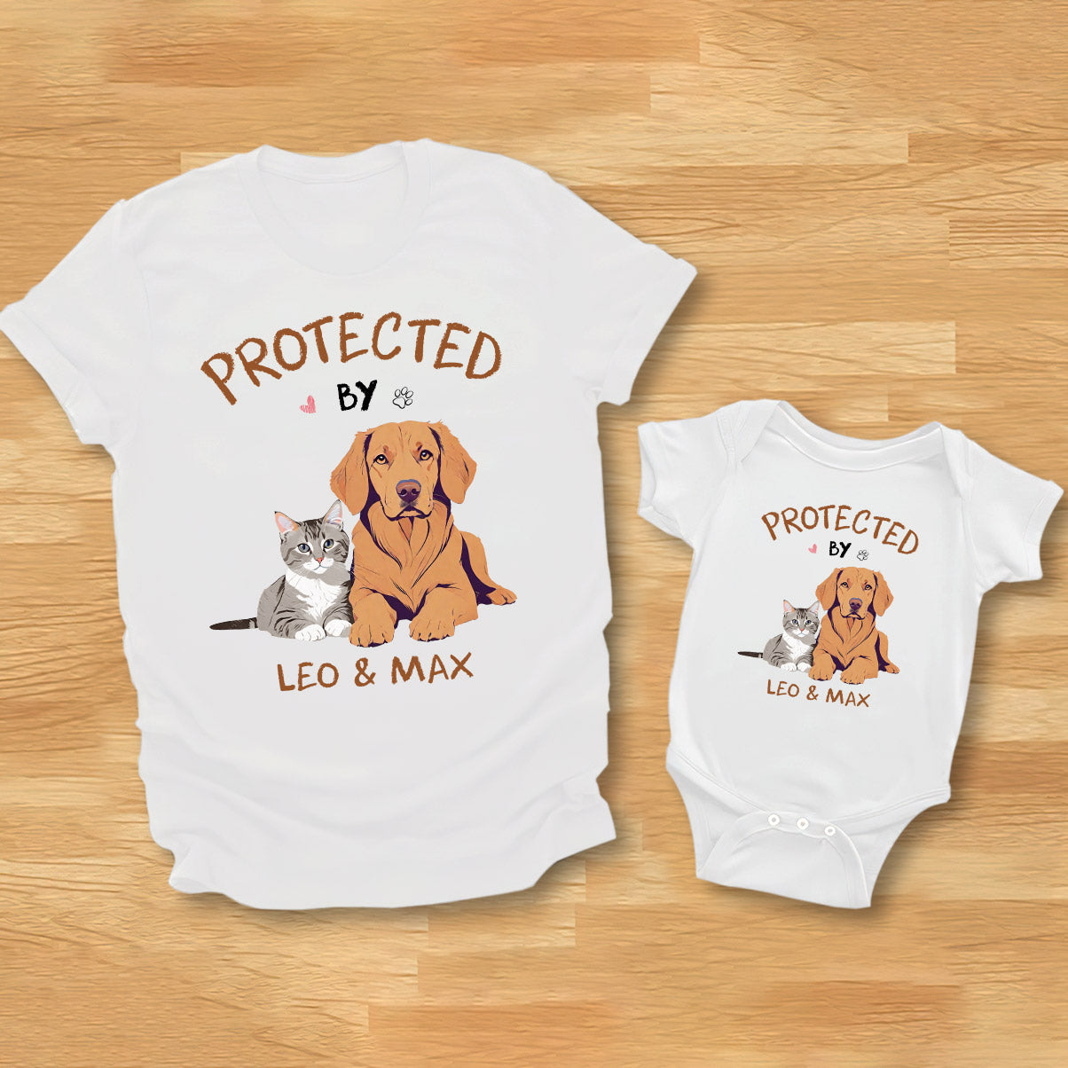 Custom Cartoonized Pet Photo - Gift for Newborn - Personalized Baby Onesie