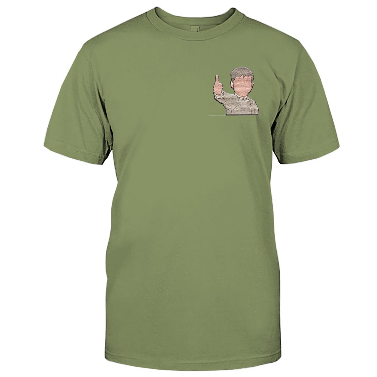 Custom 2D Photo - Personalized Kid Embroidered T-shirt