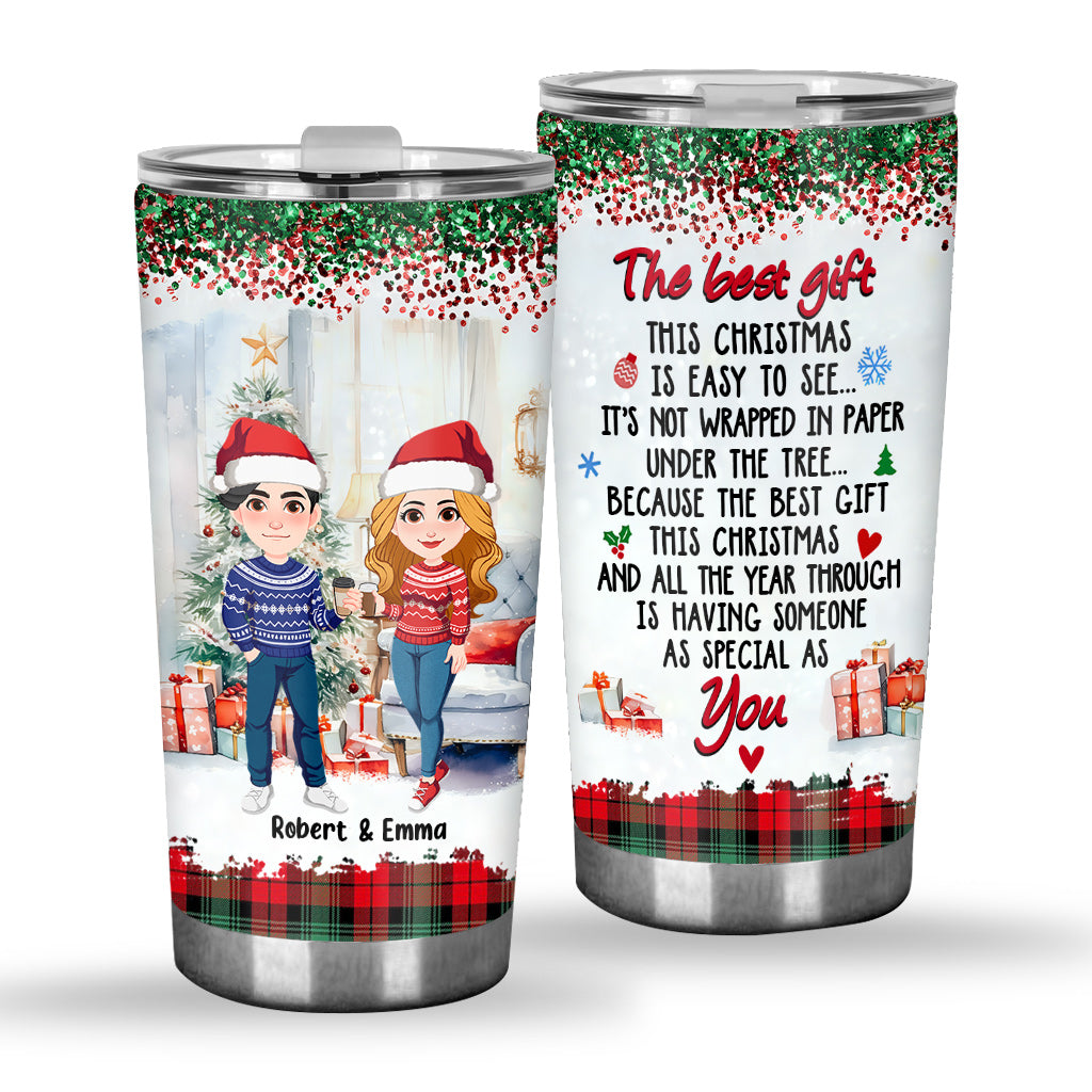 Custom Christmas Tumbler - All Is Calm All Is Bright - Great Gift